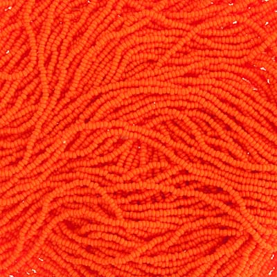 Czech - 13/0 Charlotte - Opaque Orange (100g Strung)