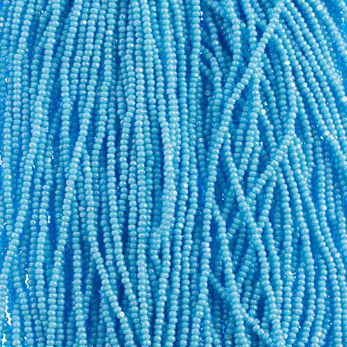 Czech - 13/0 Charlotte - Opaque Light Blue Luster (100g Strung)