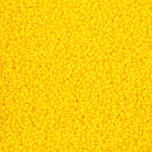 Czech Cut Seedbeads - 13/0 - Opaque Gold Yellow (10g)