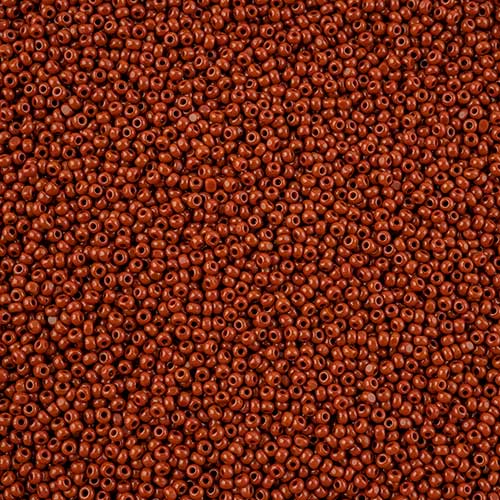 Czech Cut Seedbeads - 13/0 - Opaque Brown (10g)