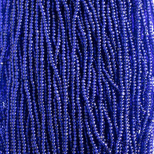 Czech Seed Beads Cut - 8/0 - Silver Lined Royal Blue (500g Strung)