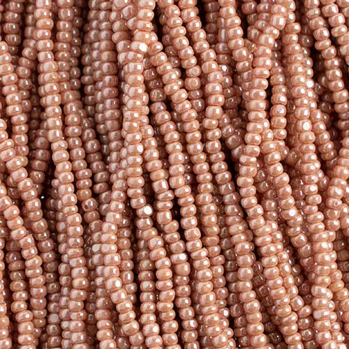 Czech Seed Beads Cut - 8/0 - Opaque Pink Luster (500g Strung)