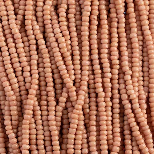 Czech Seed Beads Cut - 8/0 - Opaque Pink (500g Strung)