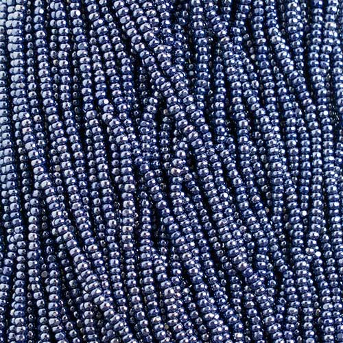 Czech Seed Beads Cut - 8/0 - Opaque Blue Luster (500g Strung)