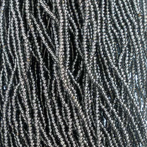 Czech Seed Beads Cut - 8/0 - Silver Lined Grey (500g Strung)