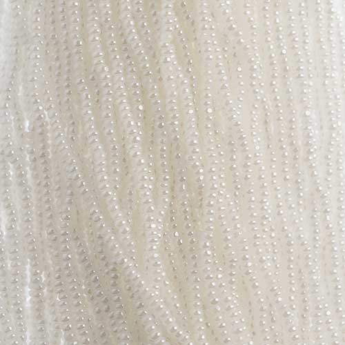 Czech Seed Beads Cut - 8/0 - White Ceylon (500g Strung)