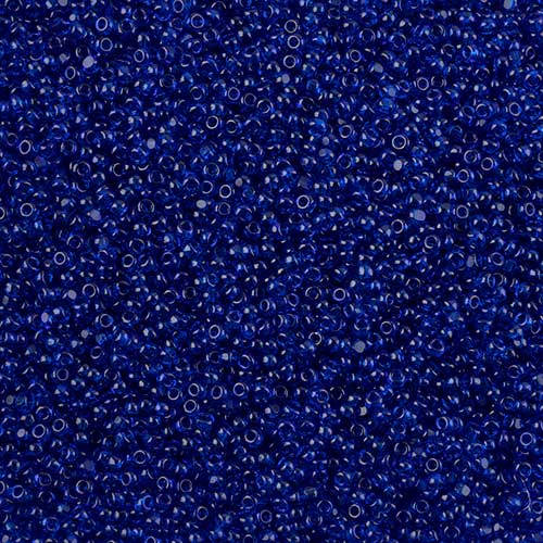 Czech Seed Beads - 11/0 - Single Cut - Transparent Blue (100g Pack Loose)