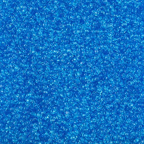 Czech Seed Beads - 11/0 - Single Cut - Transparent Light Blue (100g Pack Loose)