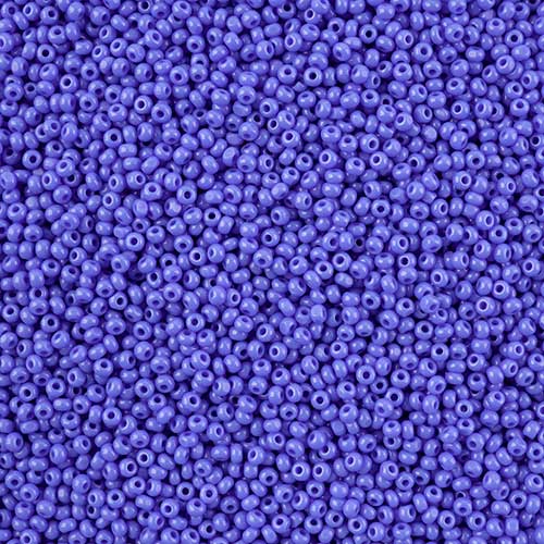 Czech Seed Beads - 11/0 - Single Cut - Opaque Light Royal Blue (100g Pack Loose)