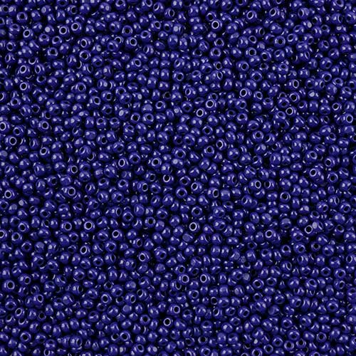 Czech Cut Seedbeads - 11/0 - Opaque Dark Royal Blue (10g)