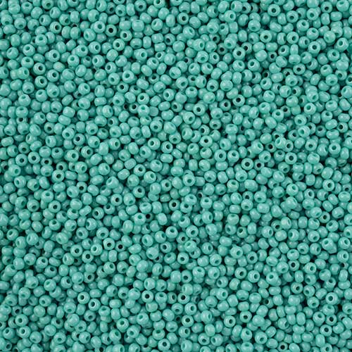 Czech Seed Beads - 11/0 - Single Cut - Opaque Turquoise (100g Pack Loose)