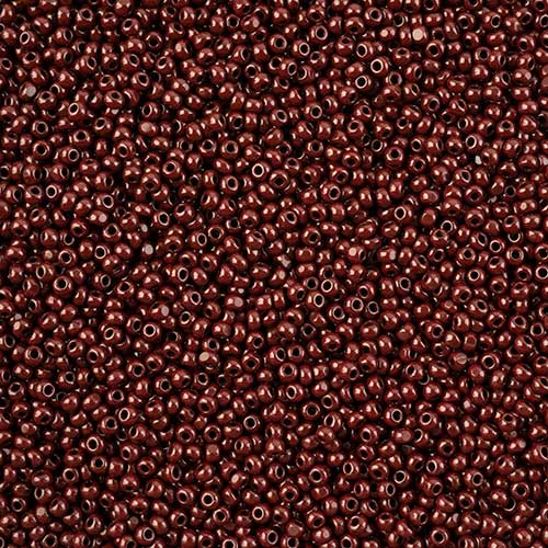 Czech Cut Seedbeads - 11/0 - Opaque Dark Brown (10g)