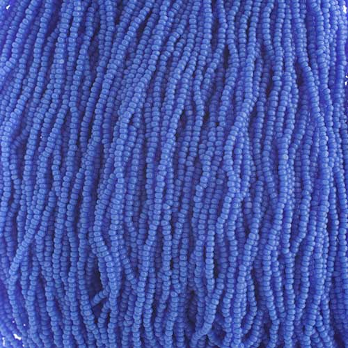 Czech - 15/0 Cut Seed Bead - Opaque Light Royal Blue (100g Strung)