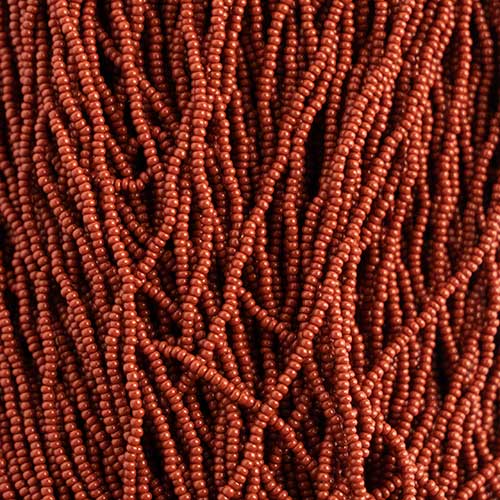 Czech - 13/0 Charlotte - Opaque Light Brown (500g Strung)