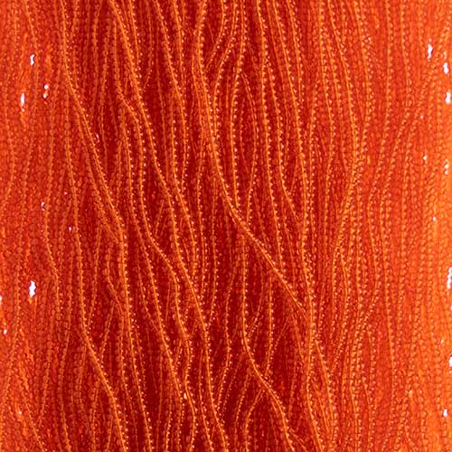 Czech - 13/0 Charlotte - Transparent Orange (500g Strung)