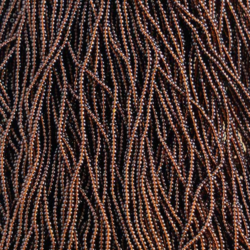 Czech - 13/0 Charlotte - Transparent Brown (500g Strung)