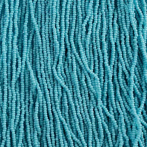 Czech - 13/0 Charlotte - Opaque Turquoise/Blue (500g Strung)