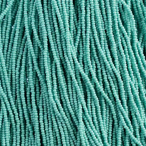 Czech - 13/0 Charlotte - Opaque Turquoise (500g Strung)
