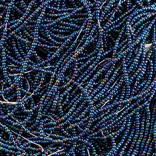 Czech - 13/0 Charlotte - Navy Blue 13/0 Iris (500g Strung)