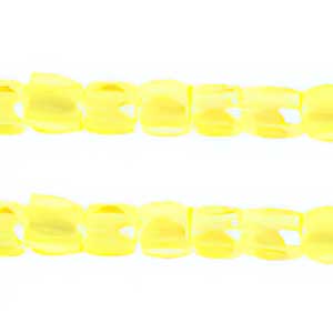 Czech - 10/0 - 3-cut Seed Beads - Transparent Yellow Iris (pkg strung)