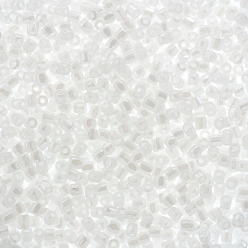 Czech Seed Beads 3Cut - 9/0 - Opaque Pearl White (100g)