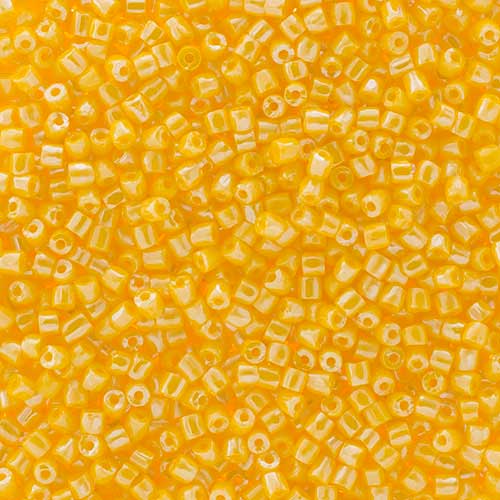 Czech Seed Beads 3Cut - 9/0 - Opaque Golden Yellow Luster (100g)