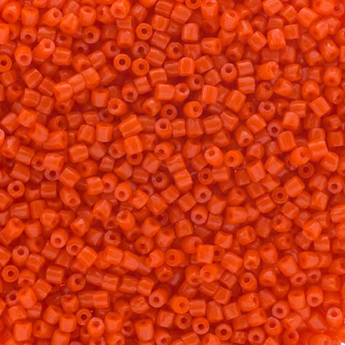 Czech Seed Beads 3Cut - 9/0 - Opaque Orange (100g)