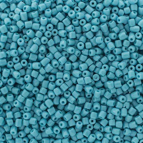 Czech Seed Beads 3Cut - 9/0 - Opaque Turquoise Blue (100g)
