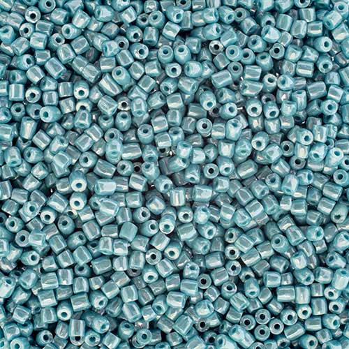 Czech Seed Beads 3Cut - 9/0 - Opaque Turquoise Blue Luster (100g)