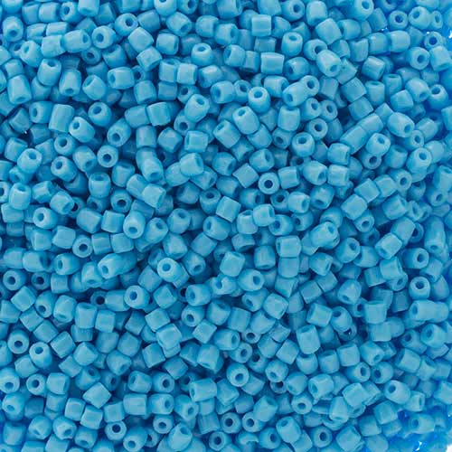 Czech Seed Beads 3Cut - 9/0 - Opaque Light Blue (100g)