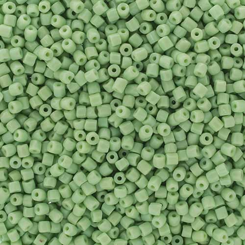Czech Seed Beads 3Cut - 9/0 - Opaque Pale Green (100g)