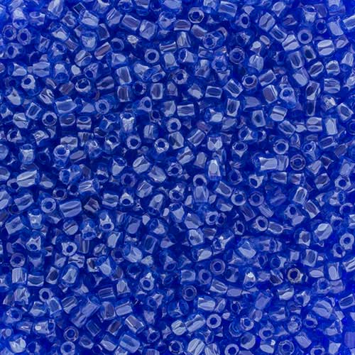 Czech Seed Beads 3Cut - 9/0 - Transparent Blue Luster (100g)