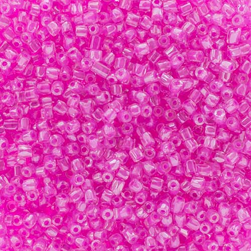 Czech Seed Beads 3Cut - 9/0 - Transparent Mauve Color Lined (100g)