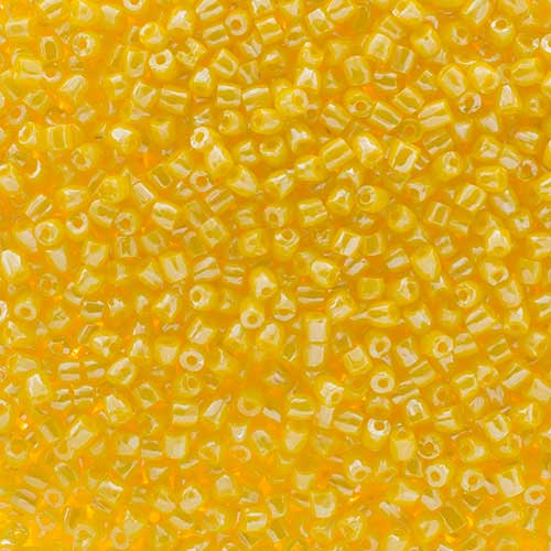 Czech Seed Beads 3Cut - 9/0 - Opaque Yellow Luster (100g)