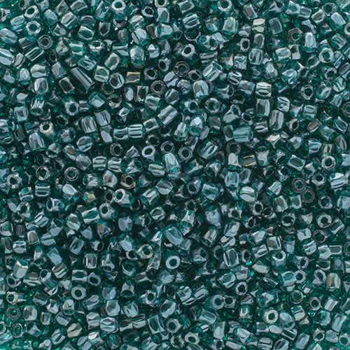 Czech Seed Beads 3Cut - 9/0 - Transparent Blue Zircon Luster (100g)