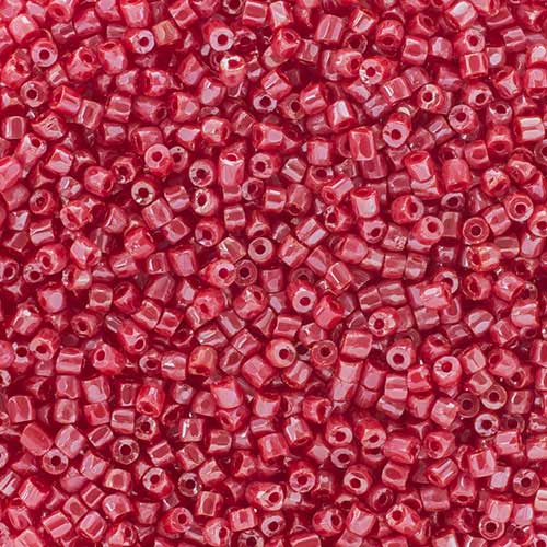 Czech Seed Beads 3Cut - 9/0 - Opaque Light Red Luster (100g)
