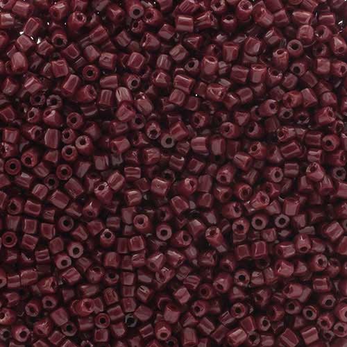 Czech Seed Beads 3Cut - 9/0 - Opaque Dark Red Wine (100g)