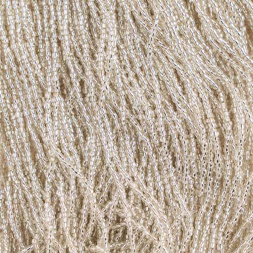 Czech - 12/0 - 3-cut Seed Beads - Silver Lined Crystal (pkg strung)