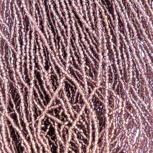 Czech - 12/0 - 3-cut Seed Beads - Silver Lined Purple (pkg strung)