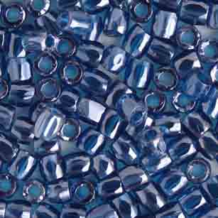 Czech - 12/0 - 3-cut Seed Beads - Capri Blue Luster (pkg strung)