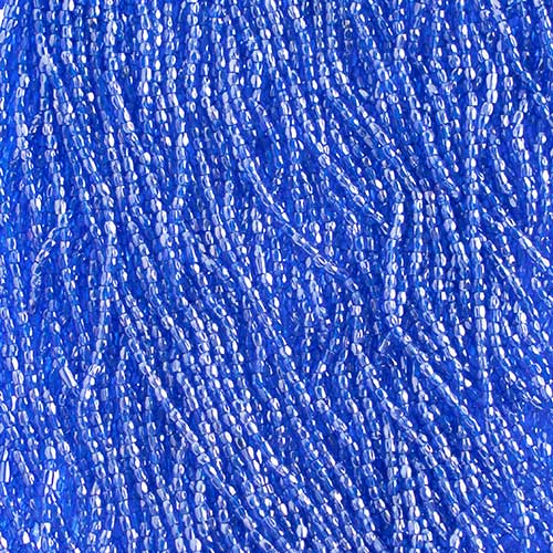 Czech - 12/0 - 3-cut Seed Beads - Light Blue Luster (pkg strung)
