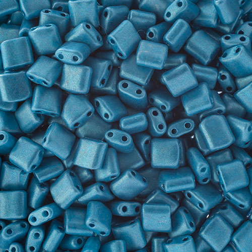 Karo Bead - Metallic Dark Turquoise (100 grams)