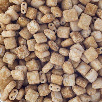 Karo Bead - Matte Opaque Speckled Brown (100 grams)