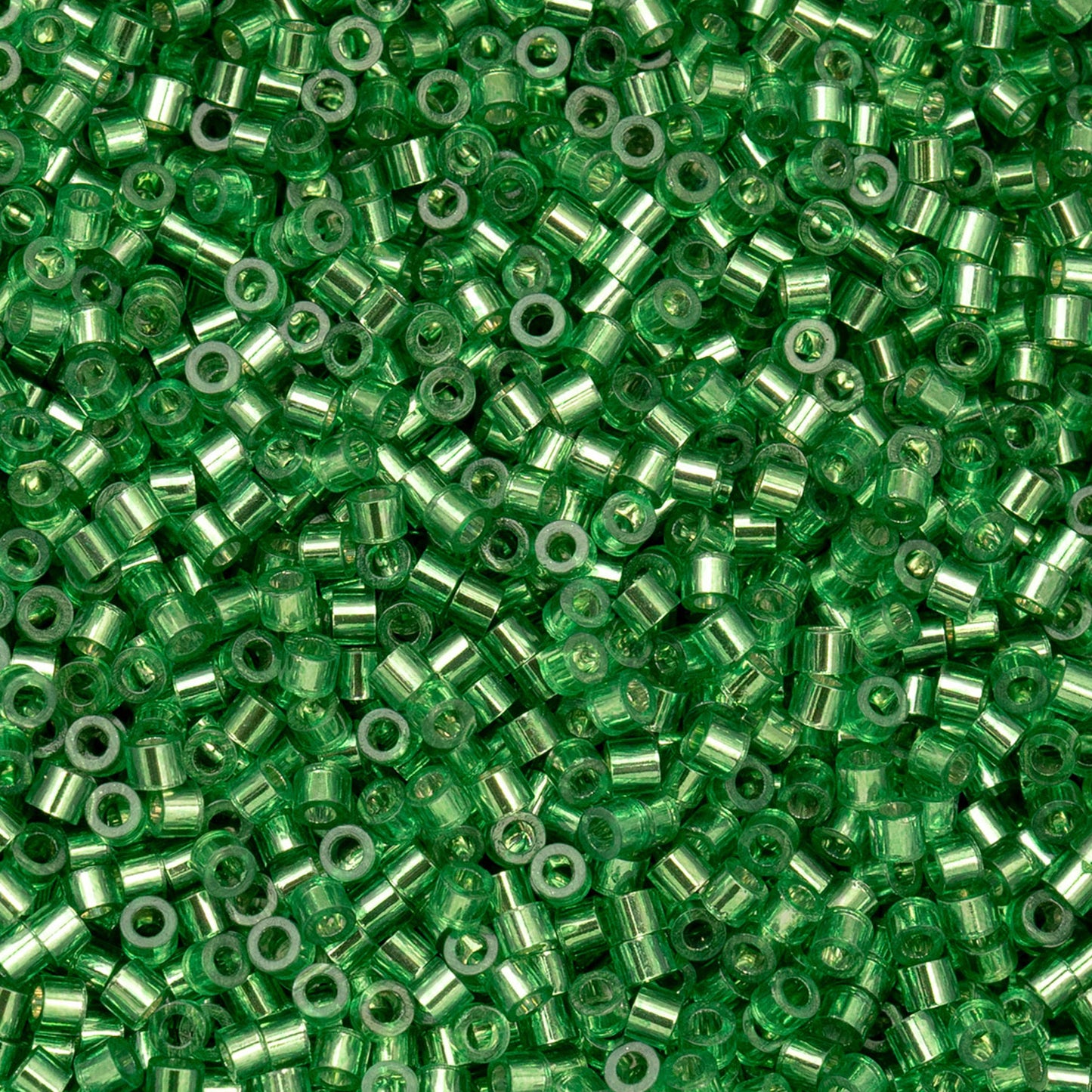 Cylin Bead - 11/0 - Light Green Silver Lined (25g)