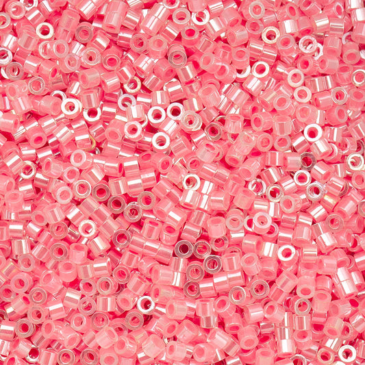 Cylin Bead - 11/0 - Crystal Rose Lined Ceylon (25g)