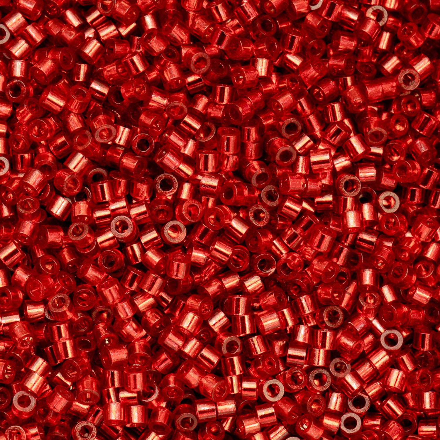 Cylin Bead - 11/0 - Red Silver Lined (25g)