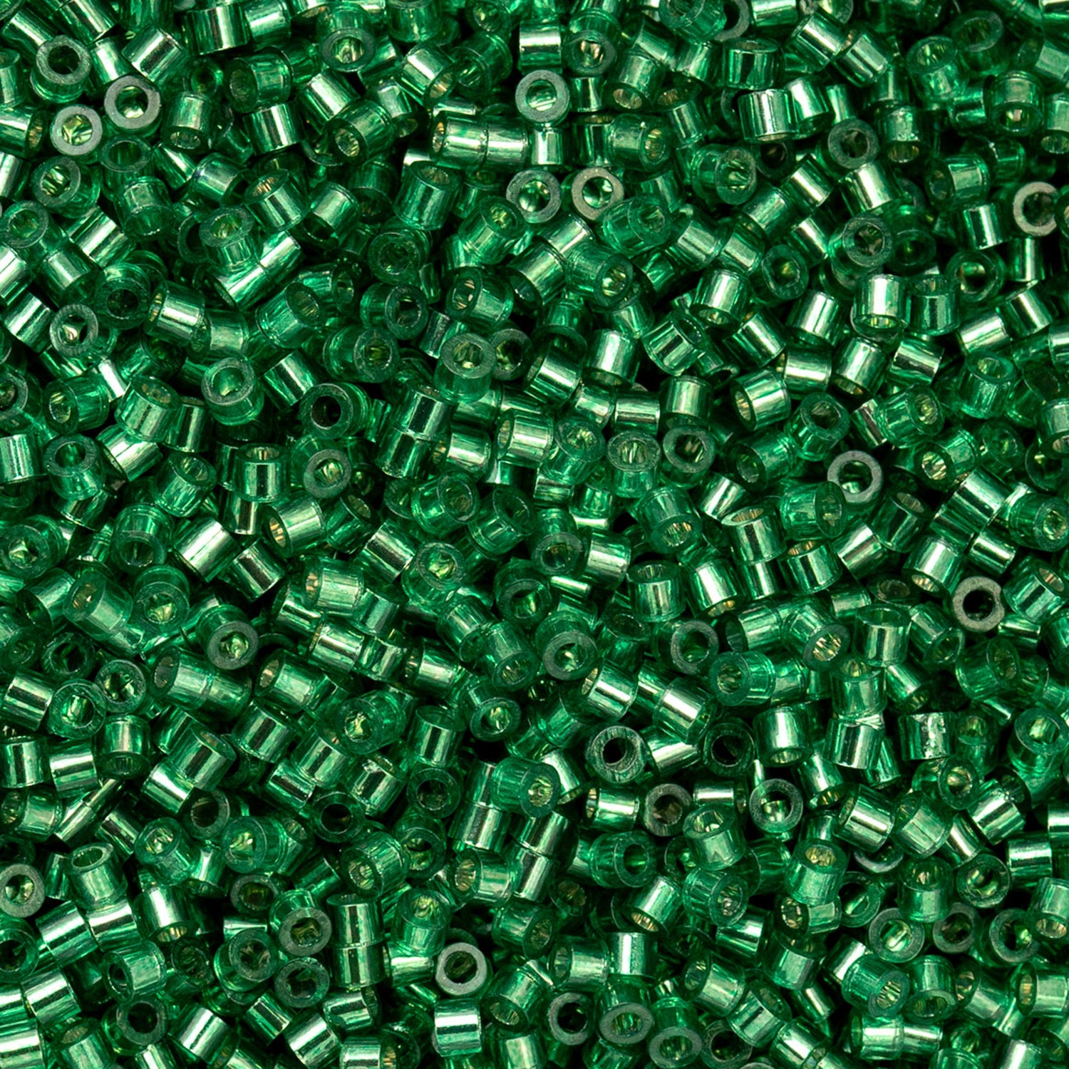 Cylin Bead - 11/0 - Emerald Silver Lined (25g)