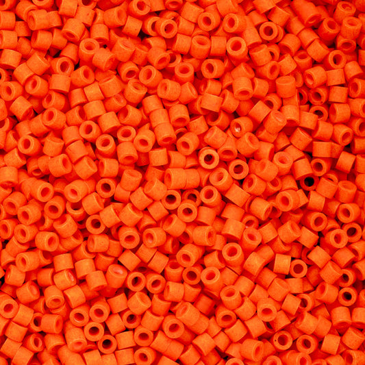 Cylin Bead - 11/0 - Opaque Orange Matt (25g)