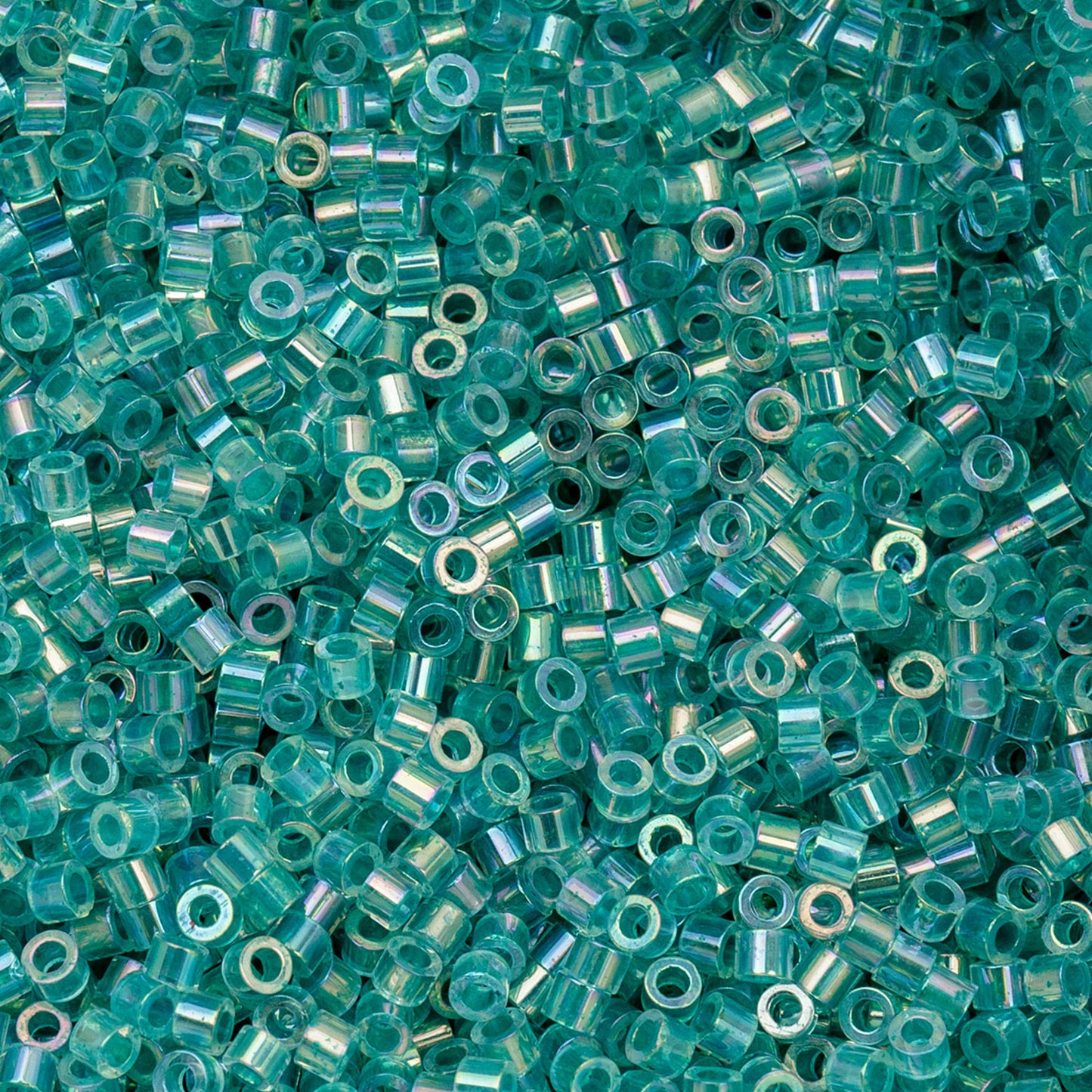Cylin Bead - 11/0 - Transparent Teal Caribbean AB (25g)