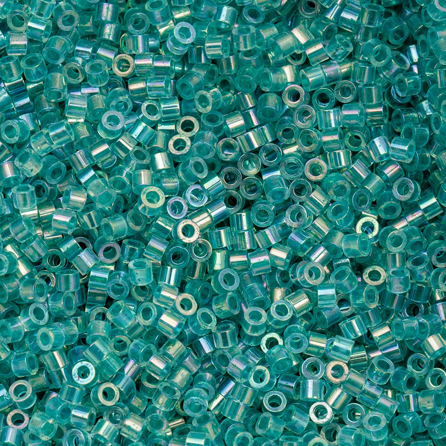 Cylin Bead - 11/0 - Transparent Teal Caribbean AB (25g)
